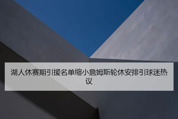 湖人休赛期引援名单缩小詹姆斯轮休安排引球迷热议